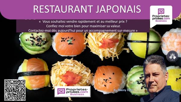 69007 LYON - RESTAURANT 55 COUVERTS, TERRASSE 20 PLACES