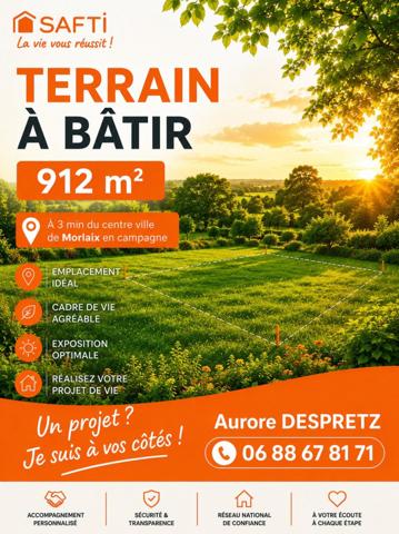 TERRAIN À BÂTIR – 912 m²