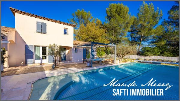 Villa parfaitement entretenue - 3 chambres dont une suite parentale de plain-pied - piscine - terrasse couverte - garage et abri voiture - terrain de 1650 m2 - au calme et sans vis-à-vis