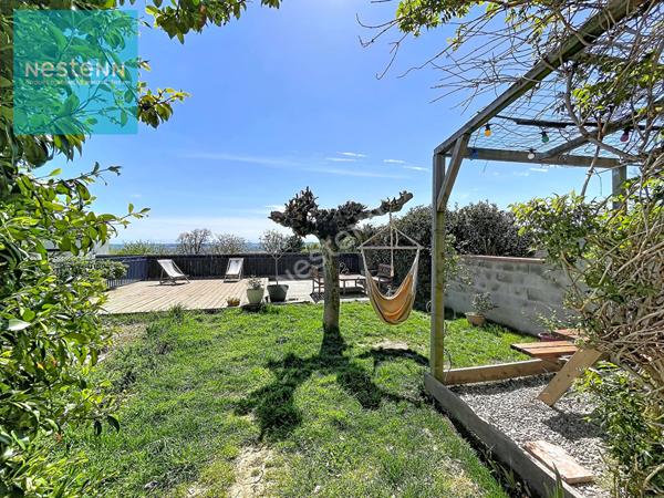 Maison de village rénovée, 196m², 5 chambres, jardin vue Pyrénées et garage, 5 min Villefranche de Lauragais