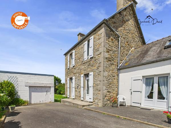 Maison avec cachet en pierre à Roscoff - Double garage, jardin clos et au calme