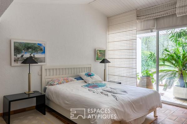 Maison d’architecte seventies et sa maison d’été sur parc