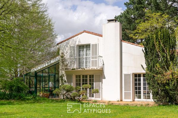 Maison d’architecte seventies et sa maison d’été sur parc