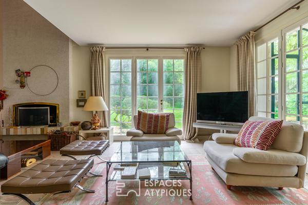 Maison d’architecte seventies et sa maison d’été sur parc