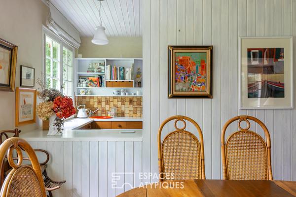 Maison d’architecte seventies et sa maison d’été sur parc