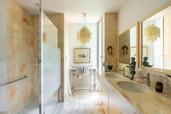 Maison d’architecte seventies et sa maison d’été sur parc