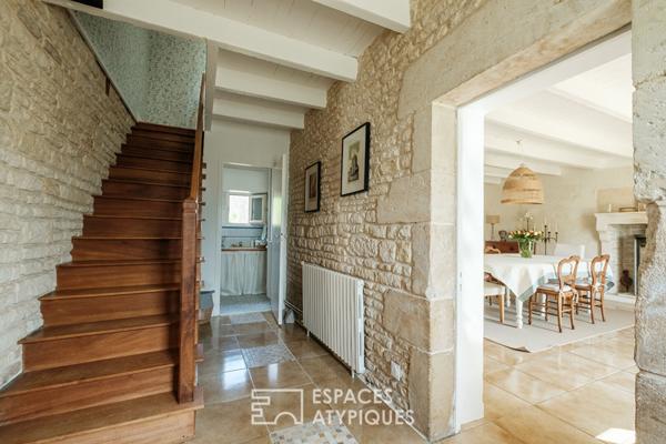 Longère rénovée et son parc verdoyant