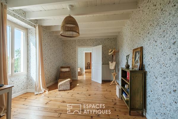 Longère rénovée et son parc verdoyant