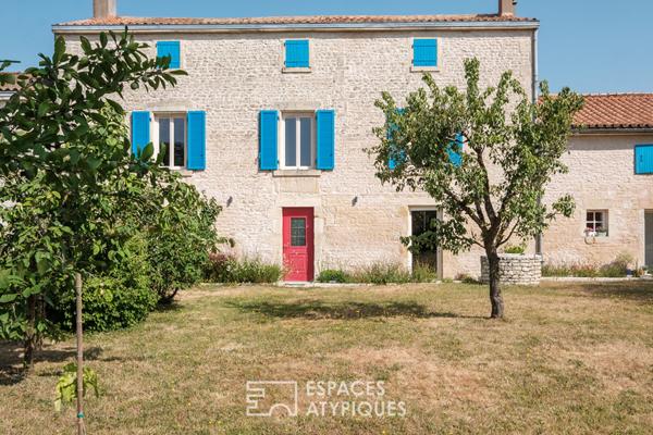 Longère rénovée et son parc verdoyant