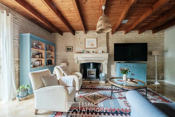 Longère rénovée et son parc verdoyant