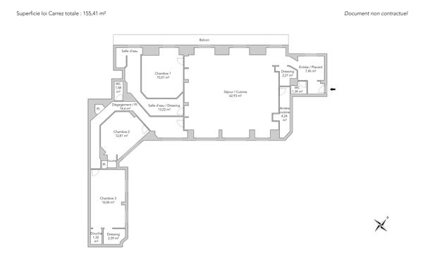 Appartement Paris 8 e - MADELEINE / RUE DE CASTELLANE