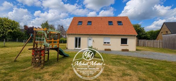 Maison familiale de 132 m² au calme avec 4 chambres et grand terrain à Bourneville-Sainte-Croix (27500)