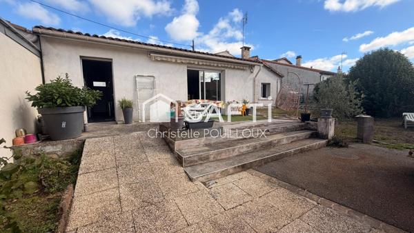 Maison 3 chambres, 1 bureau indépendant, cour, jardin