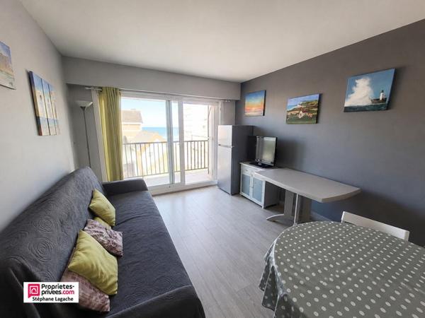 Appartement Hardelot Plage 2 pièce(s) avec terrasse Vue MER cave et parking