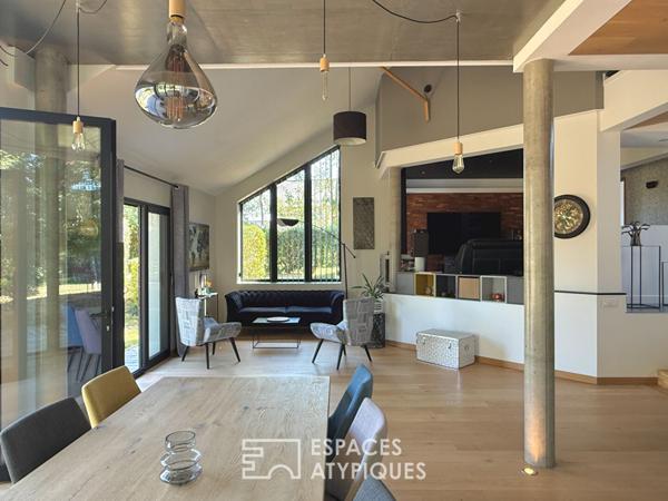 Originale contemporaine vue dégagée, lumière et volumes