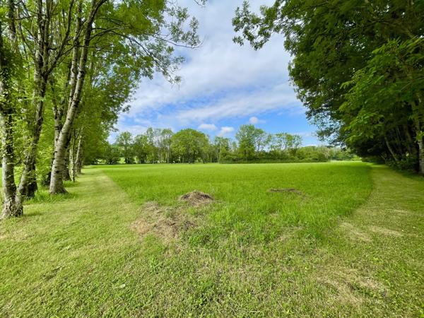 Belle maison de maçon de 220 m2, 4 ch sur 3 ha de terrain plat avec accès rivière
