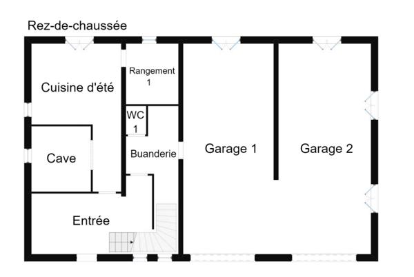 Belle maison de maçon de 220 m2, 4 ch sur 3 ha de terrain plat avec accès rivière