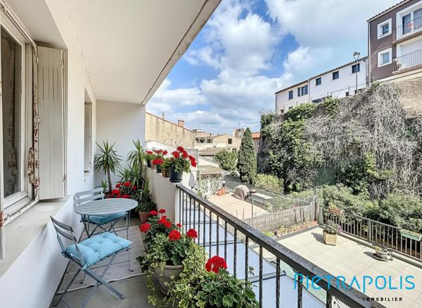 SÈTE : Quartier La Perrière : Appartement T3 65,28m² loi carrez, terrasse, balcon.