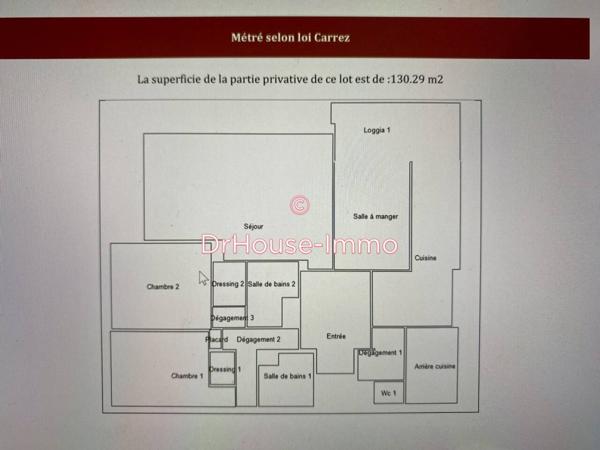 Appartement à vendre 5 pièces de 130 m²