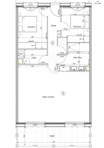 A LOUER : APPARTEMENT T3 - MONTAIGU