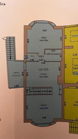 DUPLEX FAMILIAL de 119 m² avec CAVE et beau POTENTIEL - proximité COMMERCES et TRANSPORTS - 4 pièces SAINT LEU D'ESSERENT (60)