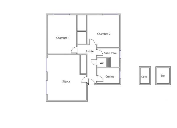 Appartement à vendre 4 pièces 61 m² Chelles