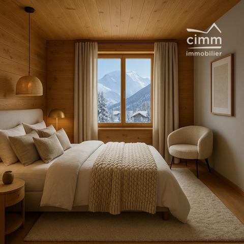 Combloux – Appartement 4 pièces d’environ 81 m² avec vue Mont-Blanc