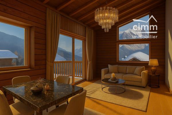 Combloux – Appartement 4 pièces d’environ 81 m² avec vue Mont-Blanc