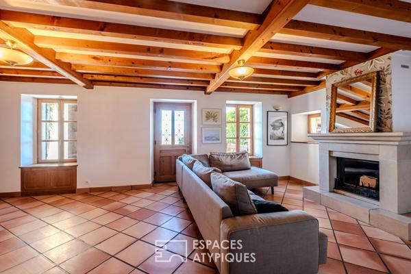 Maison de caractère avec dépendance vue lac et Mont-Blanc