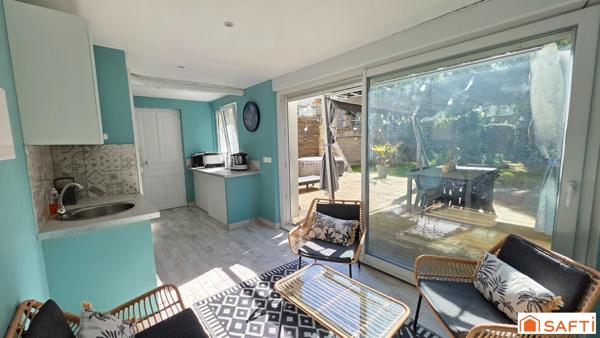 Jolie maison atypique rénovée T6 semi individuelle, grand jardin et garage