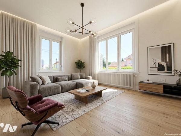 Appartement avec extérieur secteur gare