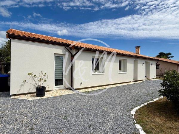 RARE! Maison de plain-pied à vendre à Arès côté Bassin, à 400 m de l’eau, avec grande pièce de vie et jardin à personnaliser ARES Saint Brice