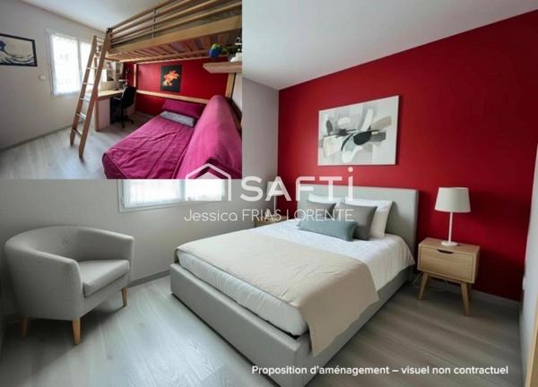 1 suite, 3 chambres et 1 bureau!