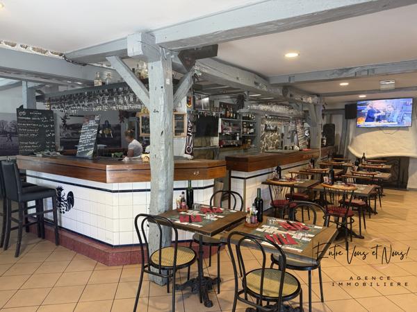 Restaurant réputé avec Licence IV – Emplacement n°1 au cœur de Bazas-PROPRIÉTAIRE OUVERT À LA NÉGOCIATION