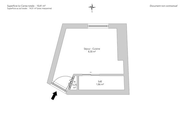 Appartement Paris 18e - ABBESSES / RUE ANDRE BARSACQ
