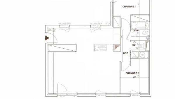 Appartement Nanterre 3 pièce(s)