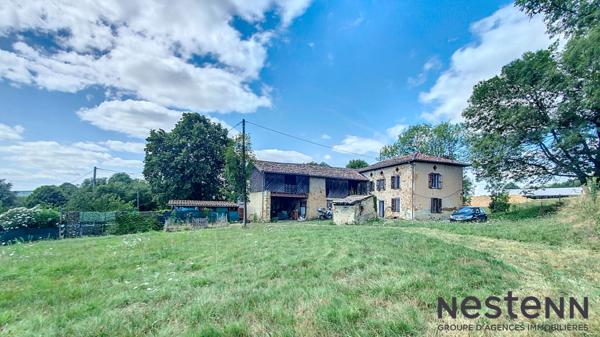 A Vendre Ancien Corps de Ferme à Rénover avec Dépendances, Jardin Vue Pyrénées Secteur Ste Croix Volvestre Environnement Campagne