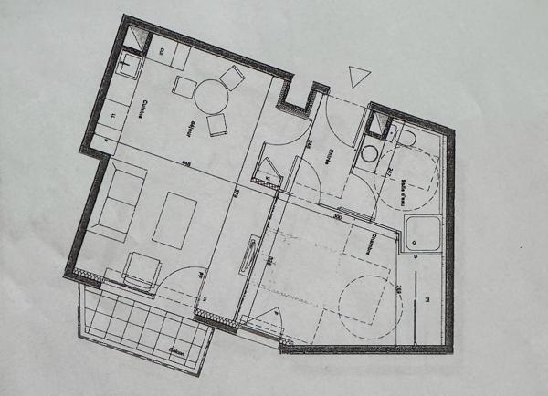 Appartement 2 pièces - 46 m² Exclusivité efficity