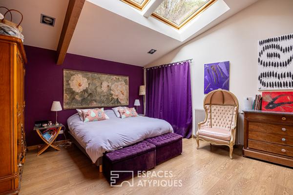 Ancienne imprimerie de plain-pied avec terrasse