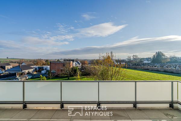 Duplex contemporain avec vue