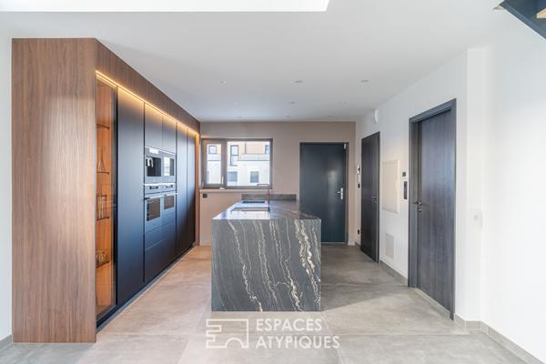 Duplex contemporain avec vue