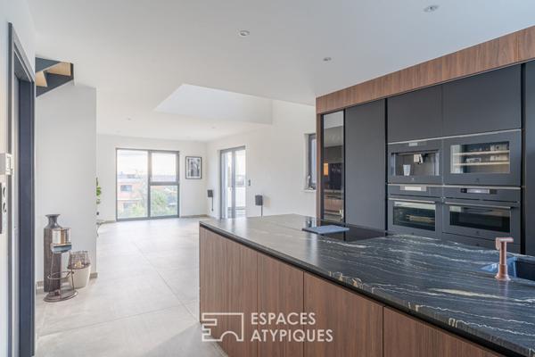 Duplex contemporain avec vue