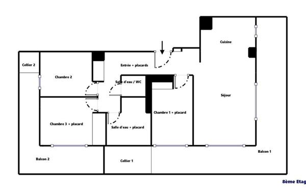 Appartement à vendre    4 pièces • 92 m2 Nantes