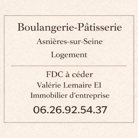 FDC, Boulangerie-Pâtisserie Premium, avec logement - 92