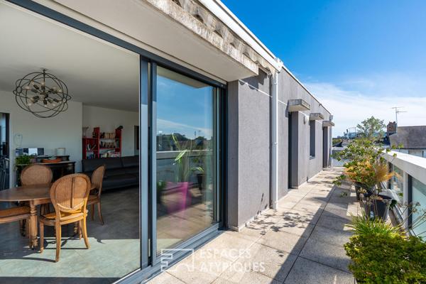 Appartement en roof-top avec terrasse à Saint-Nazaire