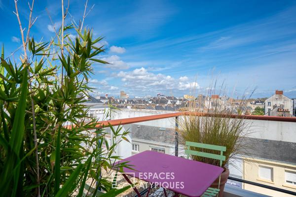 Appartement en roof-top avec terrasse à Saint-Nazaire