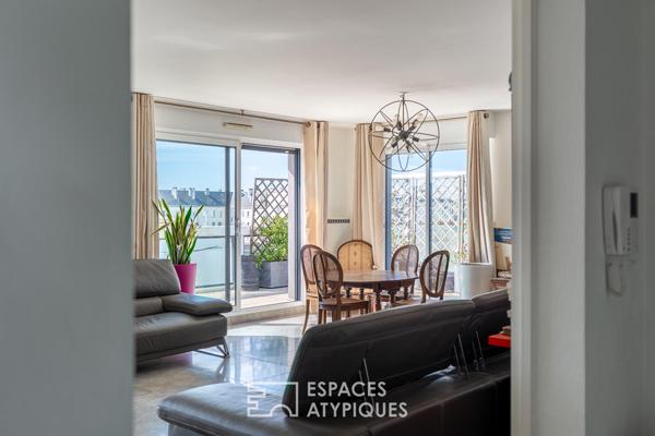 Appartement en roof-top avec terrasse à Saint-Nazaire