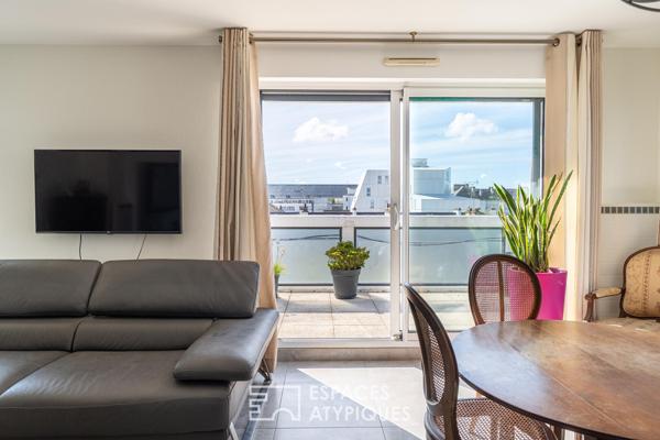 Appartement en roof-top avec terrasse à Saint-Nazaire
