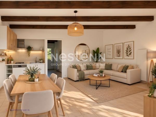 A VENDRE-LA CRAU Maison de plain-pied 157 m² -Terrain de 2 494 m² avec potentiel de division