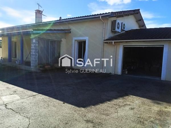 Maison rénovée 136 m2 +piscine + garage sur 1500m2